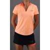 Endlessport Polo Onyx Sleeves Salmon Pink Mujer